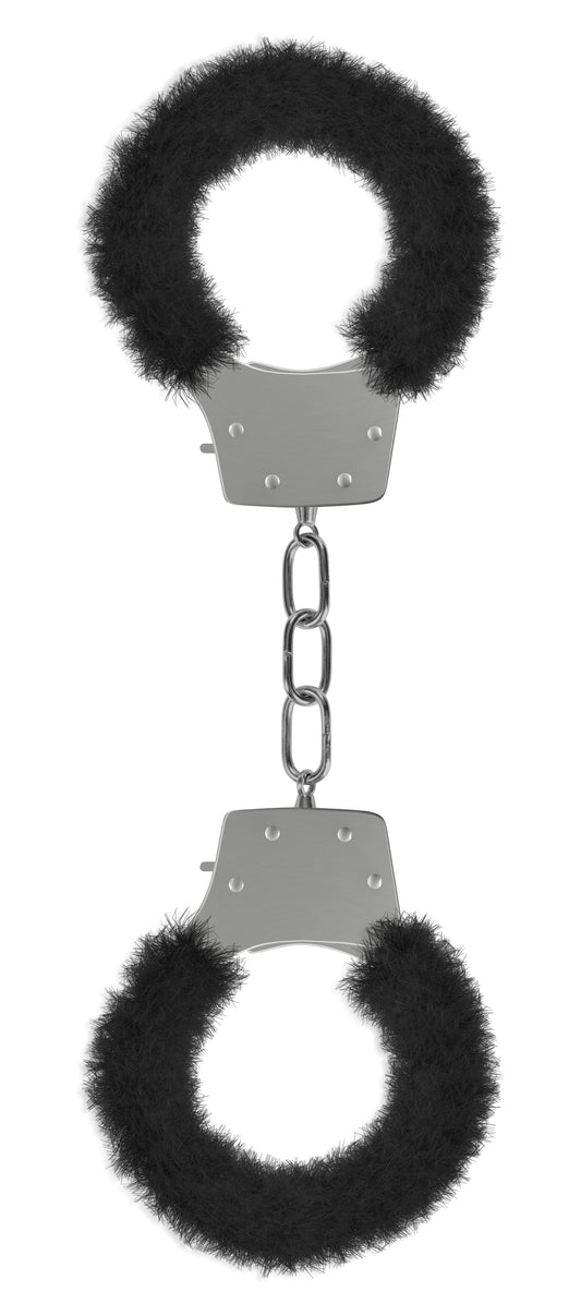 "Pleasure Furry Handcuffs - Black OU-OU004BLK"