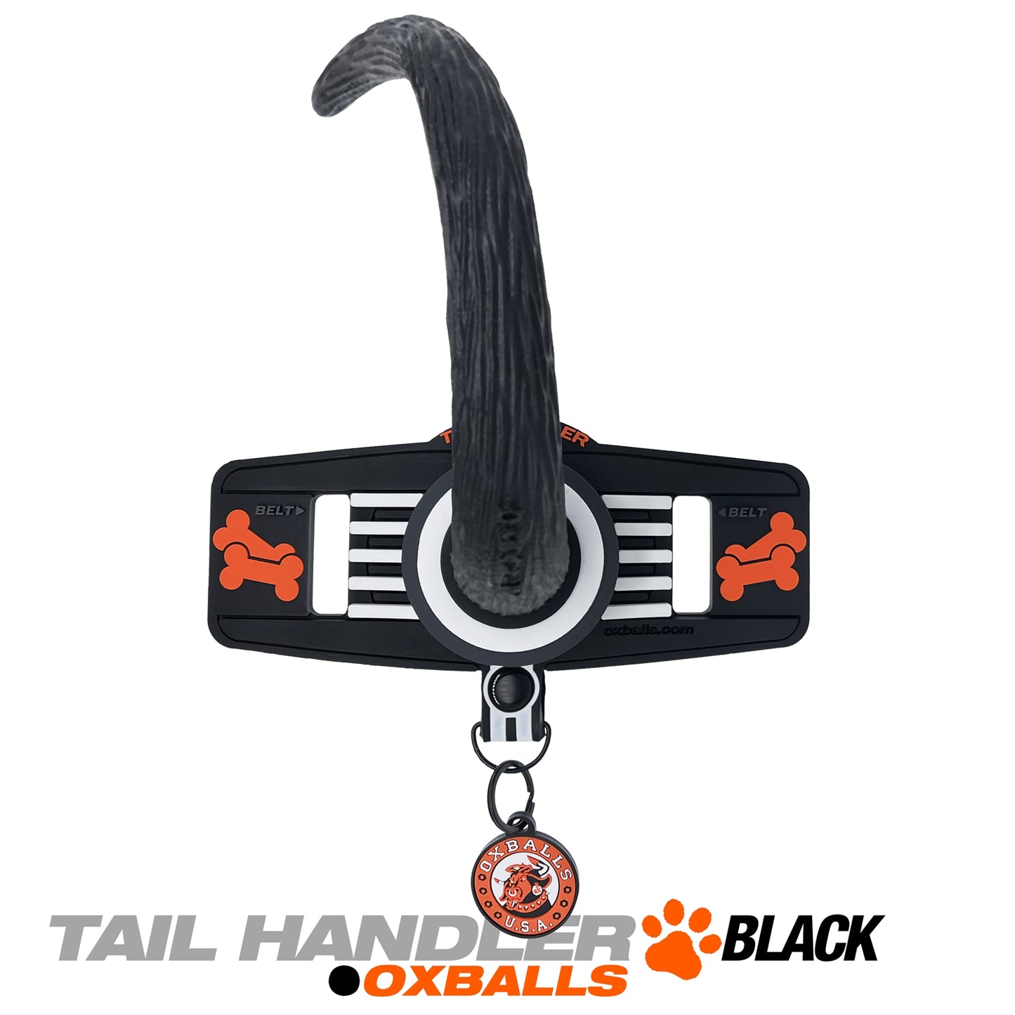 "Tail Handler - Belt Strap Show Tail - Black OX-3055-BLK"
