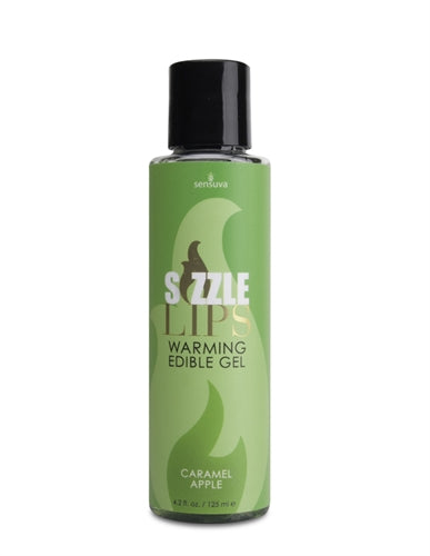 "Sizzle Lips Warming Edible Gel - Caramel Apple - 4.2 Oz. SEN-VL494"