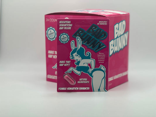 "Bad Bunny Femal Pill Enhancer 24 Ct Display PW-BBFP"