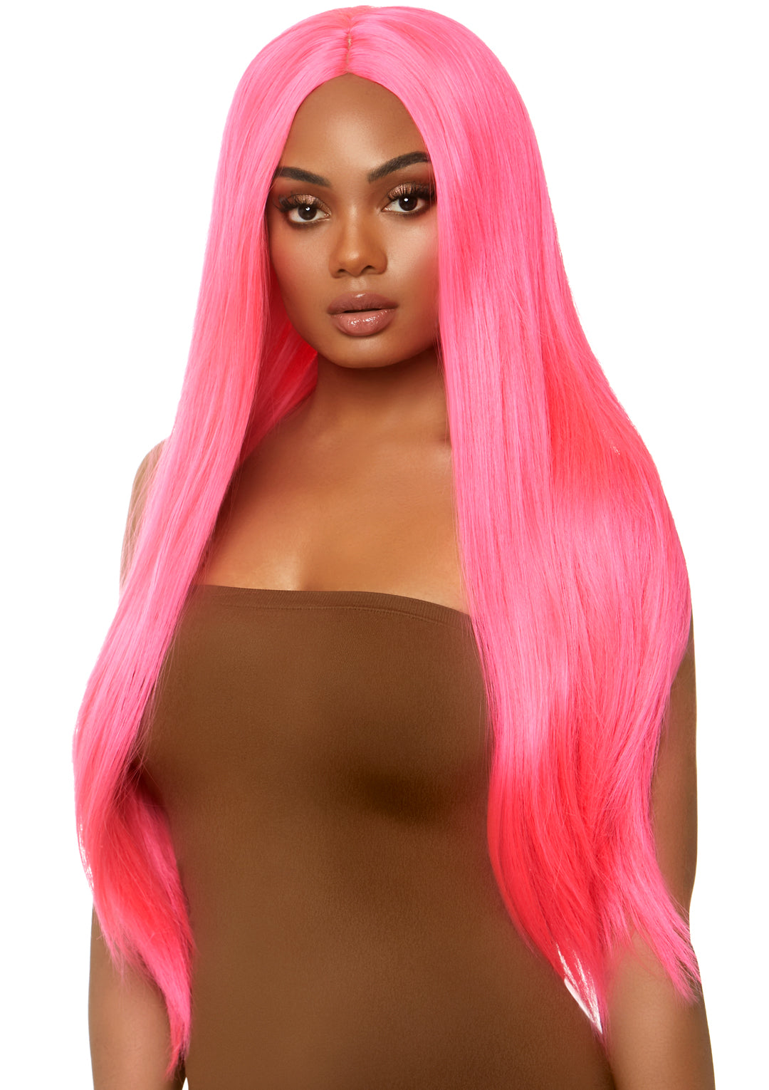 "Long Straight Wig 33 Inch - Pink LA-A2864PNK"
