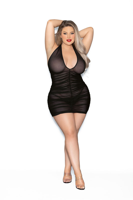 "Queen Chemise - Queen Size - Black ES-39363XBLKQ"