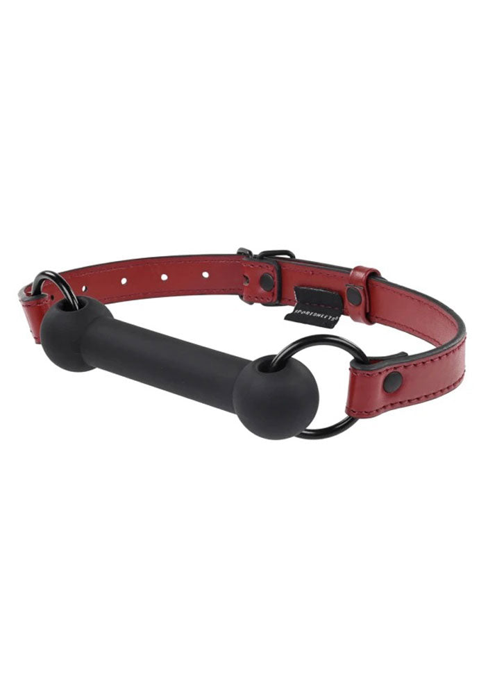"Saffron Silicone Bit Gag - Black/red SS48021"