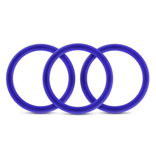 "Performance - Vs1 Pure Premium Silicone Cockrings - Medium - Indigo BL-71812"