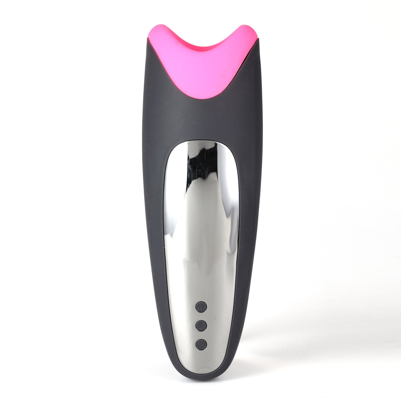 "Piper USB Rechargeable Multi Function Masturbator With Suction - Black/pink MTLM18-F01"