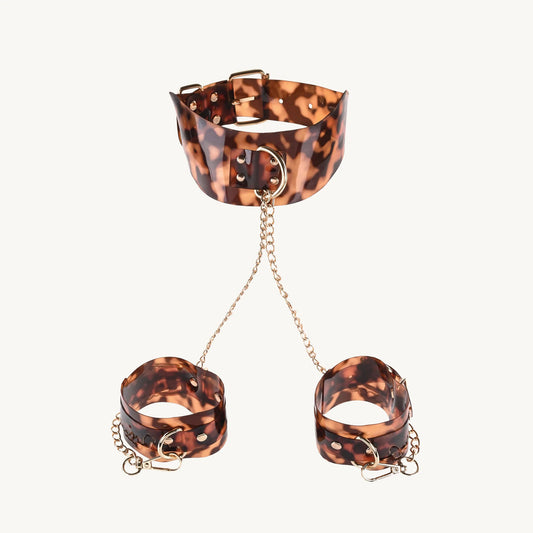 "Sincerely Amber Neck and Wrist Restraints SS52103"