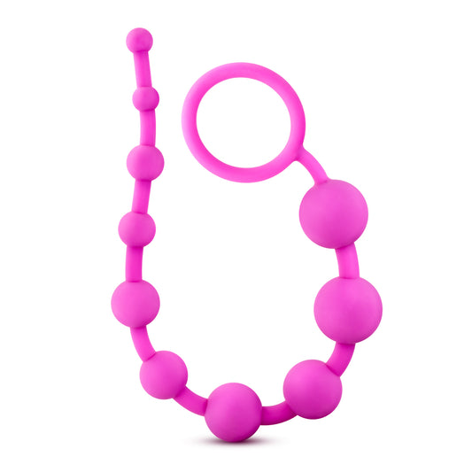 "Luxe Silicone 10 Beads - Fuchsia BL-11000"