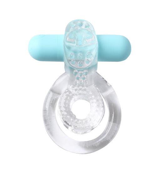 "Jayden Vibrating Erection Enhancer Ring - Clear MTMA1720-CLR"