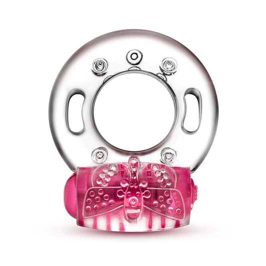 "Play With Me - Arouser Vibrating C-Ring - Pink BL-30610"