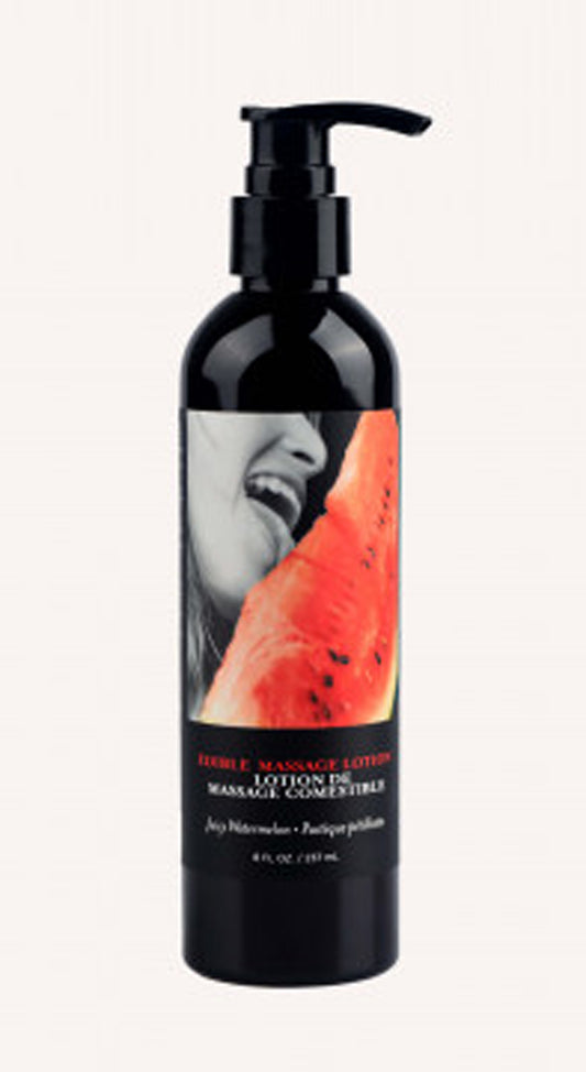 "Edible Massage Lotion - Watermelon - 8 Fl. Oz. - Tester - Minimum Purchase Required EB-MLE004-T"