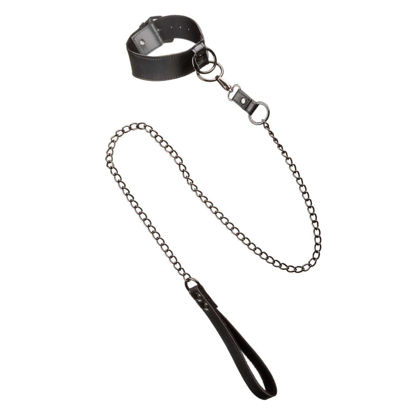 "Euphoria Collection Collar With Chain Leash - Black SE3100553"