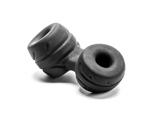"Silaskin Cock & Ball Ring and Stretcher - Black PF-CR12B"