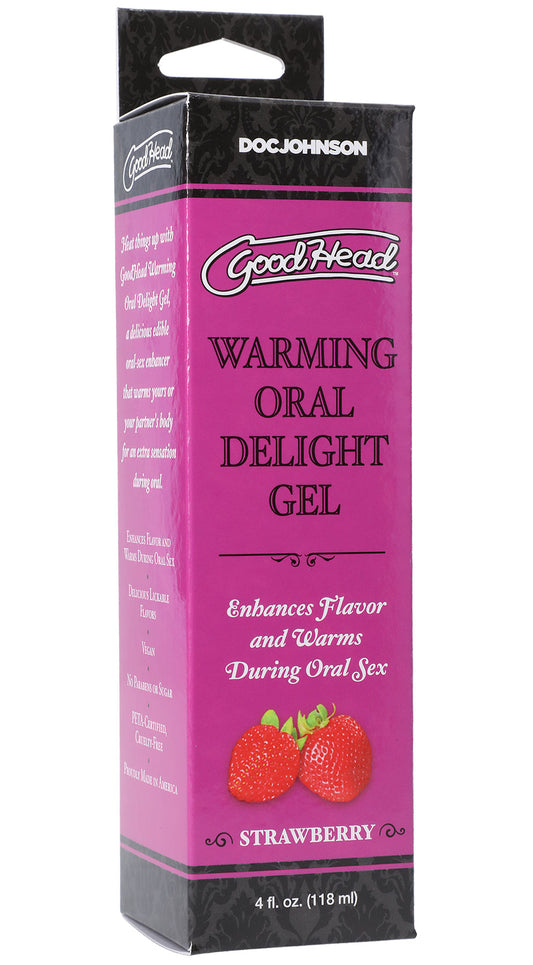 "Goodhead - Warming Oral Delight Gel - Strawberry - 4 Fl. Oz. DJ1361-13-BX"