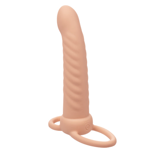 "Performance Maxx Rechargeable Ribbed Dual Penetrator - Ivory SE1634103"