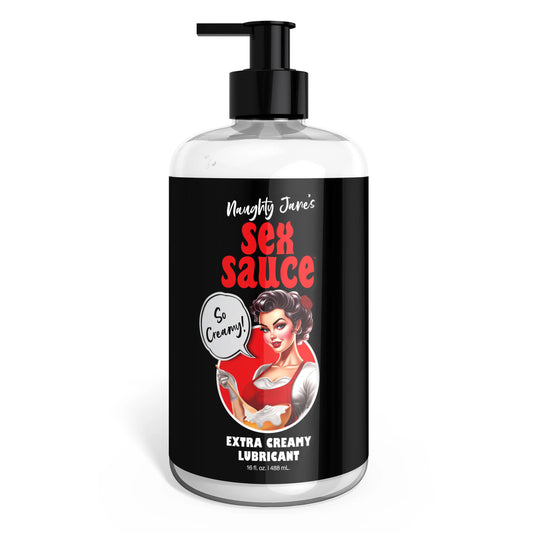 "Naughty Jane's Sex Sauce Extra Creamy Lubricant 16 Oz NJ-AH397-16OZ"