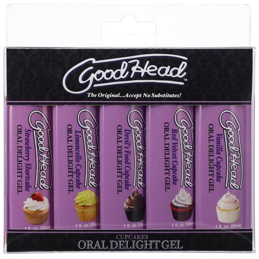 "Goodhead - Oral Delight Gel - Cupcake - 5 Pack - 1 Fl. Oz. DJ1361-36-BX"