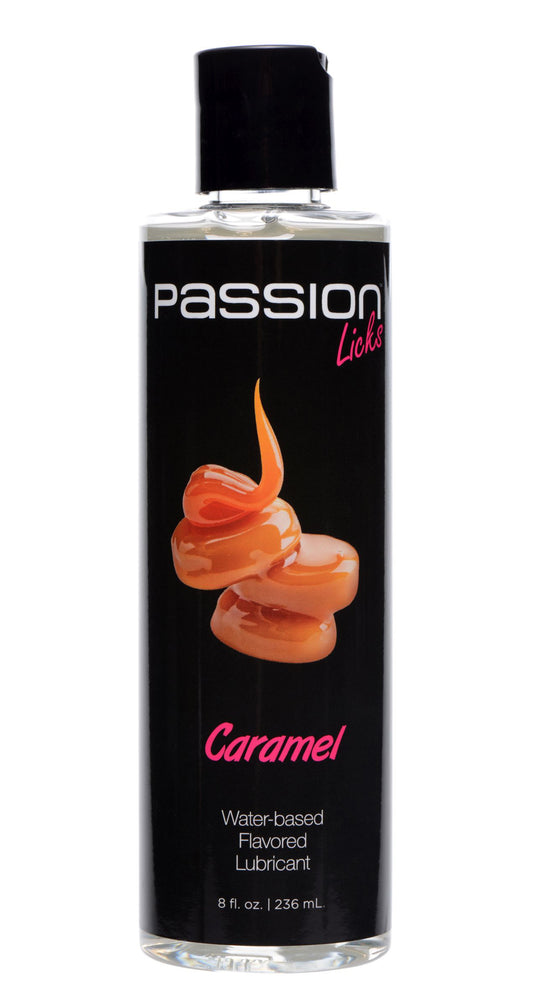 "Passion Licks Caramel Water Based Flavored Lubricant 8 Oz PL-AE805-CARAM"