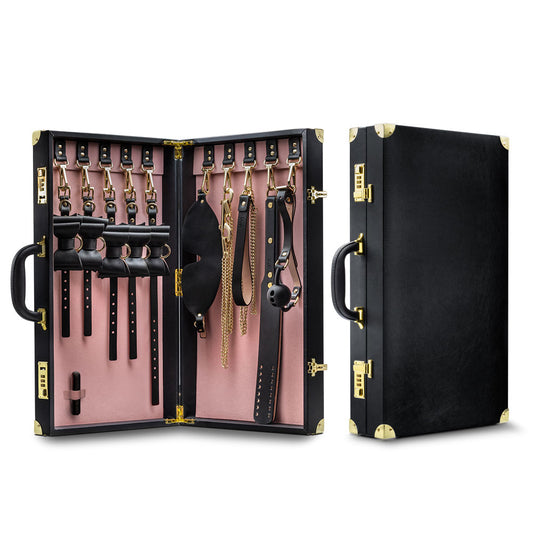 "Temptasia - Safe Word - Bondage Kit With Suitcase - Black BL-83605"
