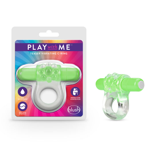 "Play With Me Teaser Vibrating C-Ring Green BL-74122"