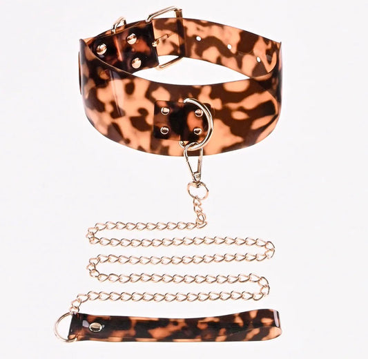 "Sincerely Amber Collar With Leash SS52101"