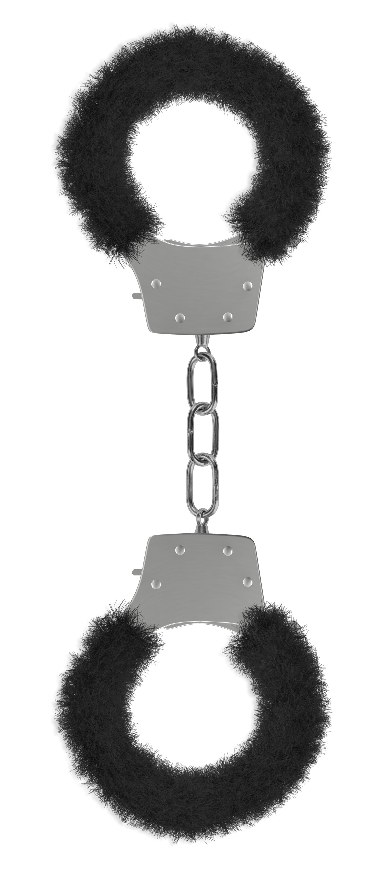 "Pleasure Furry Handcuffs - Black OU-OU004BLK"