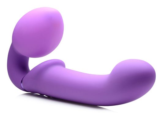 "10x Ergo- Fit G-Pulse Inflatable and Vibrating Strapless Strap- on - Purple SU-AG495-PUR"