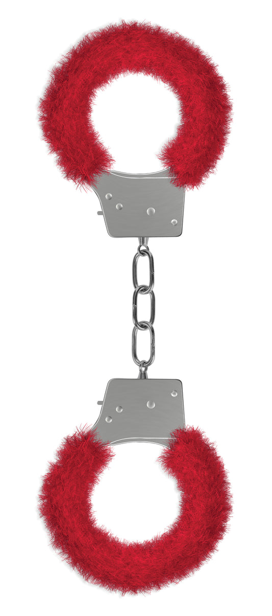 "Beginner's Furry Handcuffs - Red OU-OU002RED"