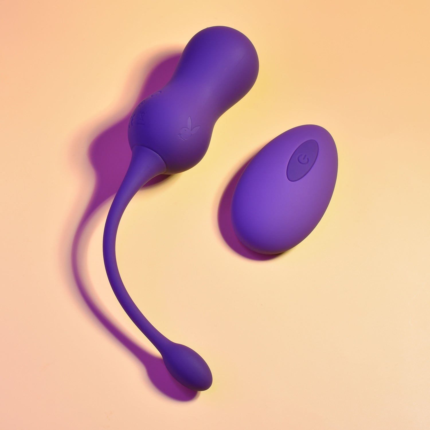 "Playboy Pleasure - Double Time - Kegel Balls - Dark Purple PB-RS-2406-2"