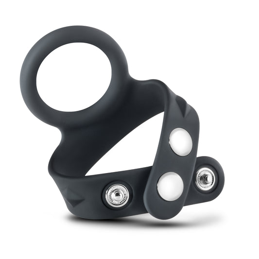 "Performance - Vs7 - Silicone Cock & Ball Strap Large - Black BL-91725"