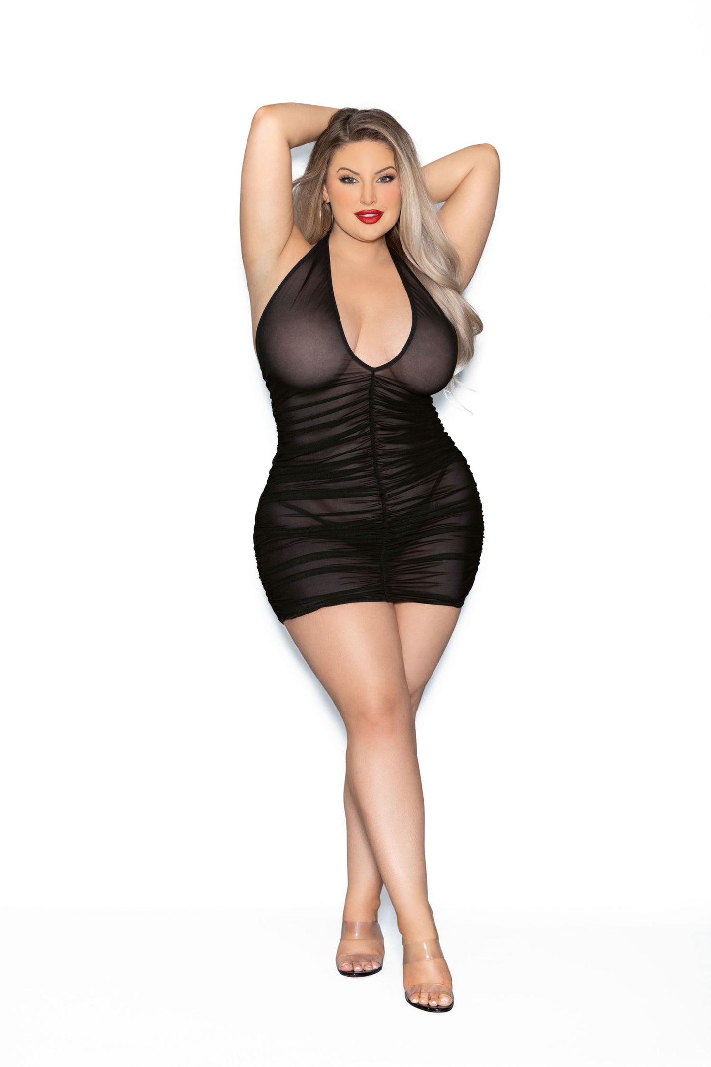 "Queen Chemise - Queen Size - Black ES-39363XBLKQ"