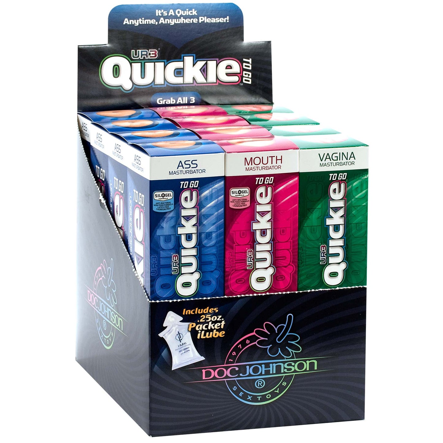 "Quickies-to-Go - Display of 12 Ultraskyn Strokers DJ0682-00"