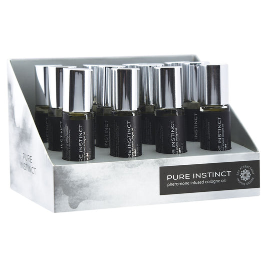 "Pure Instinct Pheromone Cologne Oil for Him - 10.2ml 12 Pc Display Set JEL4001-99"