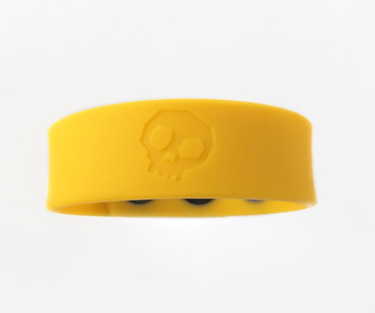 "Boneyard Silicone Cock Strap 3 - Snap Ring - Yellow BY-0304"