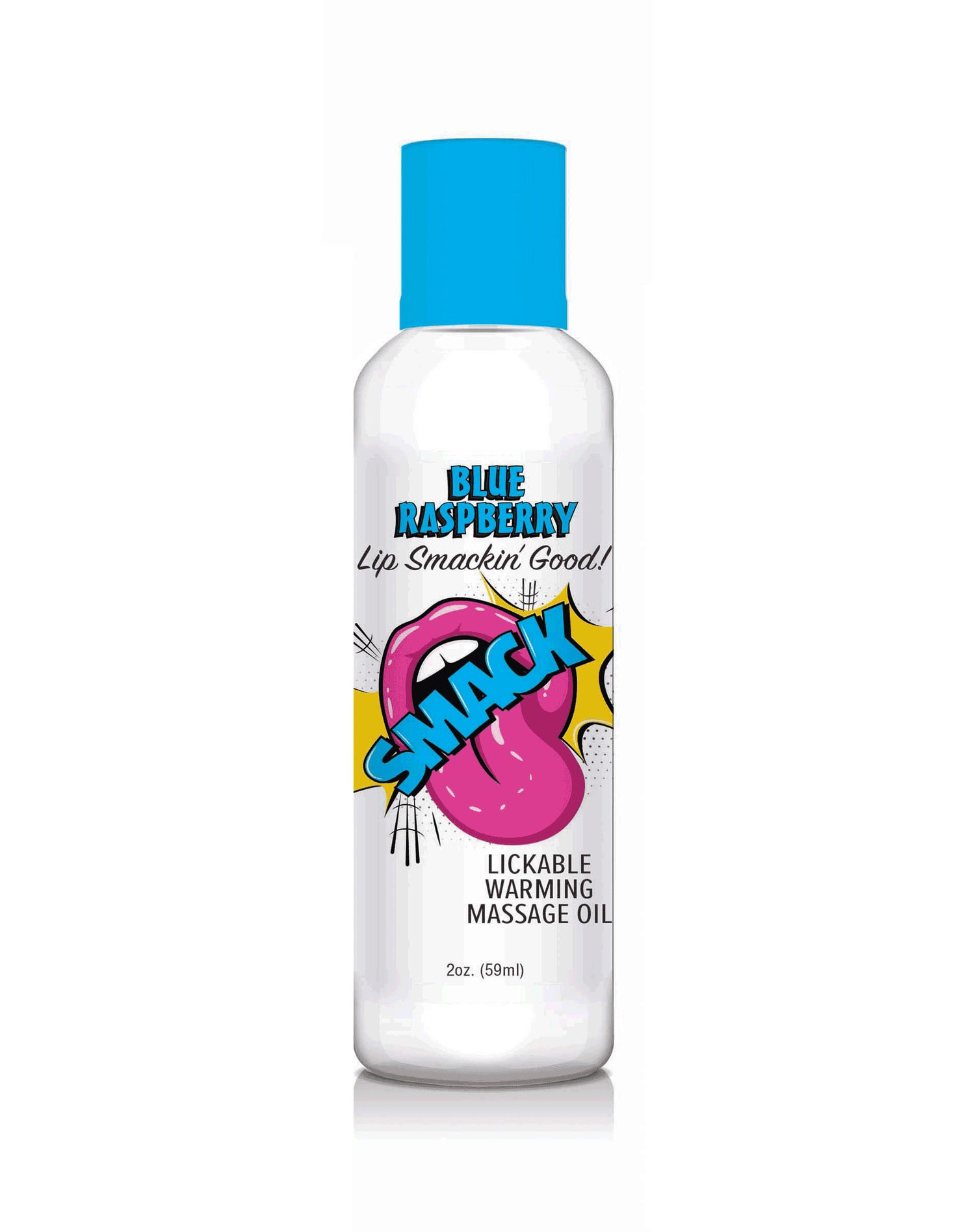 "Smack Warming and Lickable Massage Oil - Blue Raspberry 2 Oz LG-BT405"