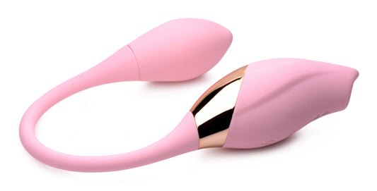 "Shegasm 8x Tandem Plus Silicone Suction Clit Stimulator and Egg INM-AG674"