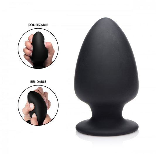 "Squeezable Silicone Anal Plug - Medium SQ-AG329-MED"
