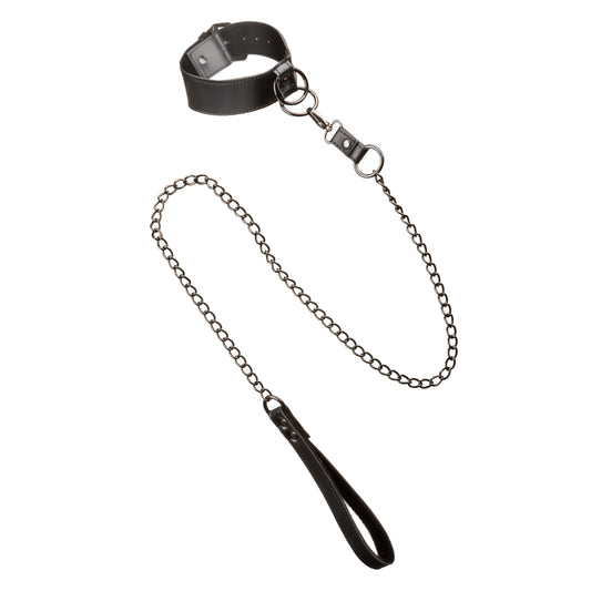 "Euphoria Collection Collar With Chain Leash - Black SE3100553"