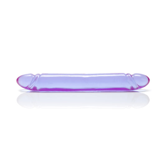 "Reflective Gel Smooth Double Dong - Purple SE0280302"