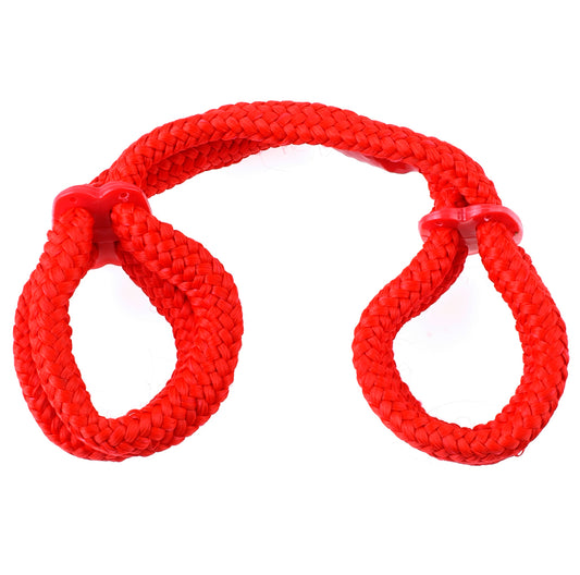 "Fetish Fantasy Series Silk Rope Love Cuffs - Red PD3867-15"