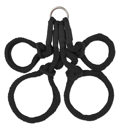 "Fetish Fantasy Series Japanese Silk Rope Hogtie - Black PD3815-23"