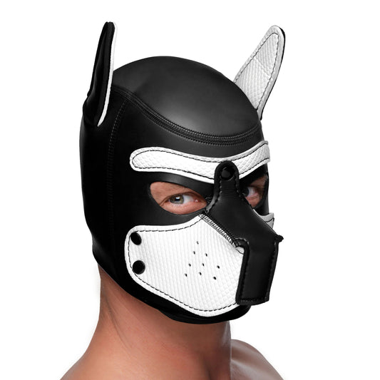 "Spike Neoprene Puppy Hood - White MS-AG292-WHT"