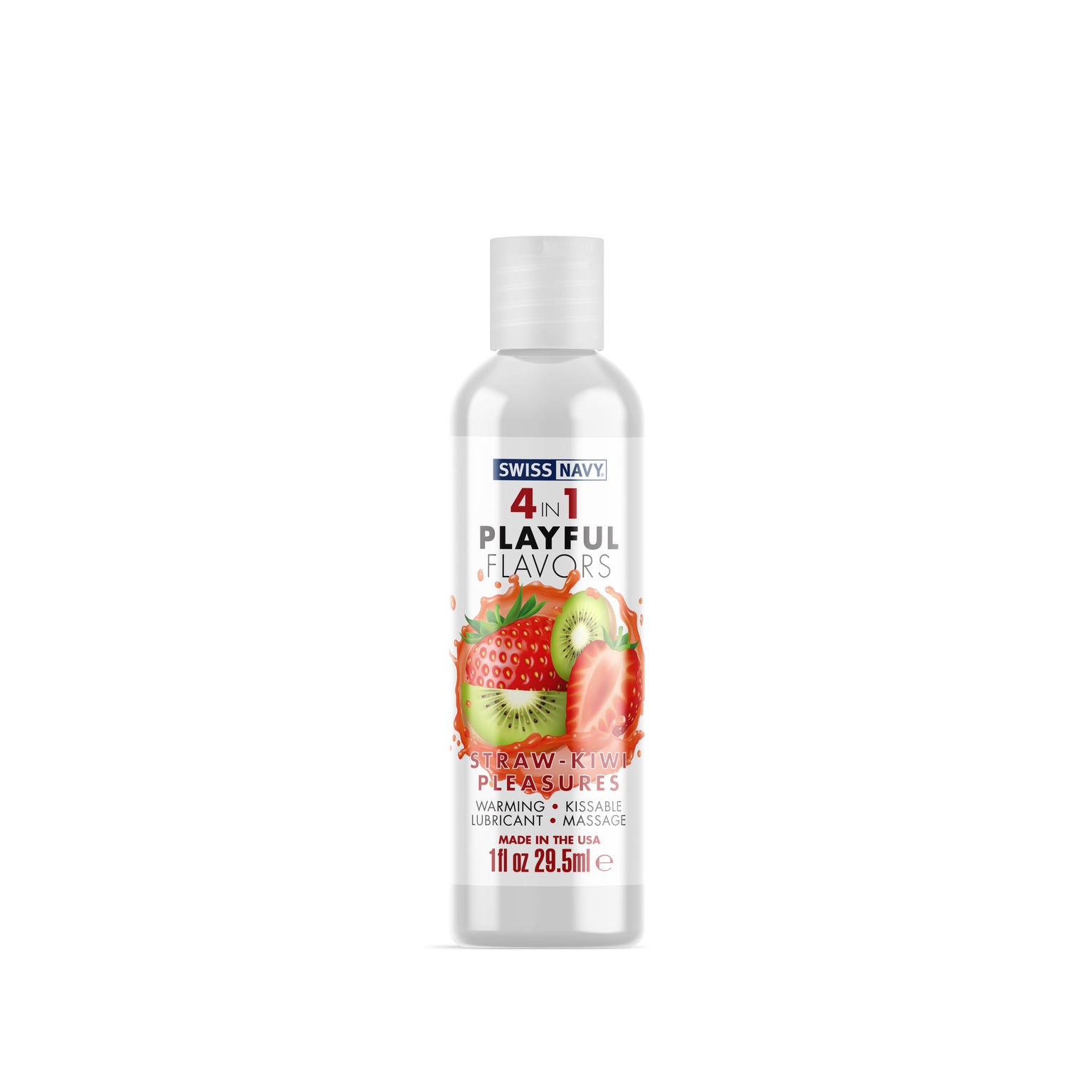 "Swiss Navy 4-in-1 Playful Flavors - Strawberry Kiwi Pleasures - 1 Fl. Oz. MD-SN4N1FSKP1"