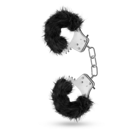 "Temptasia - Plush Fur Cuffs - Black BL-55515"
