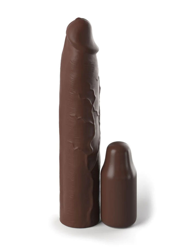 "Fantasy X-Tensions Elite 9 Inch Sleeve With 3 Inch Plug - Brown PD4153-29"