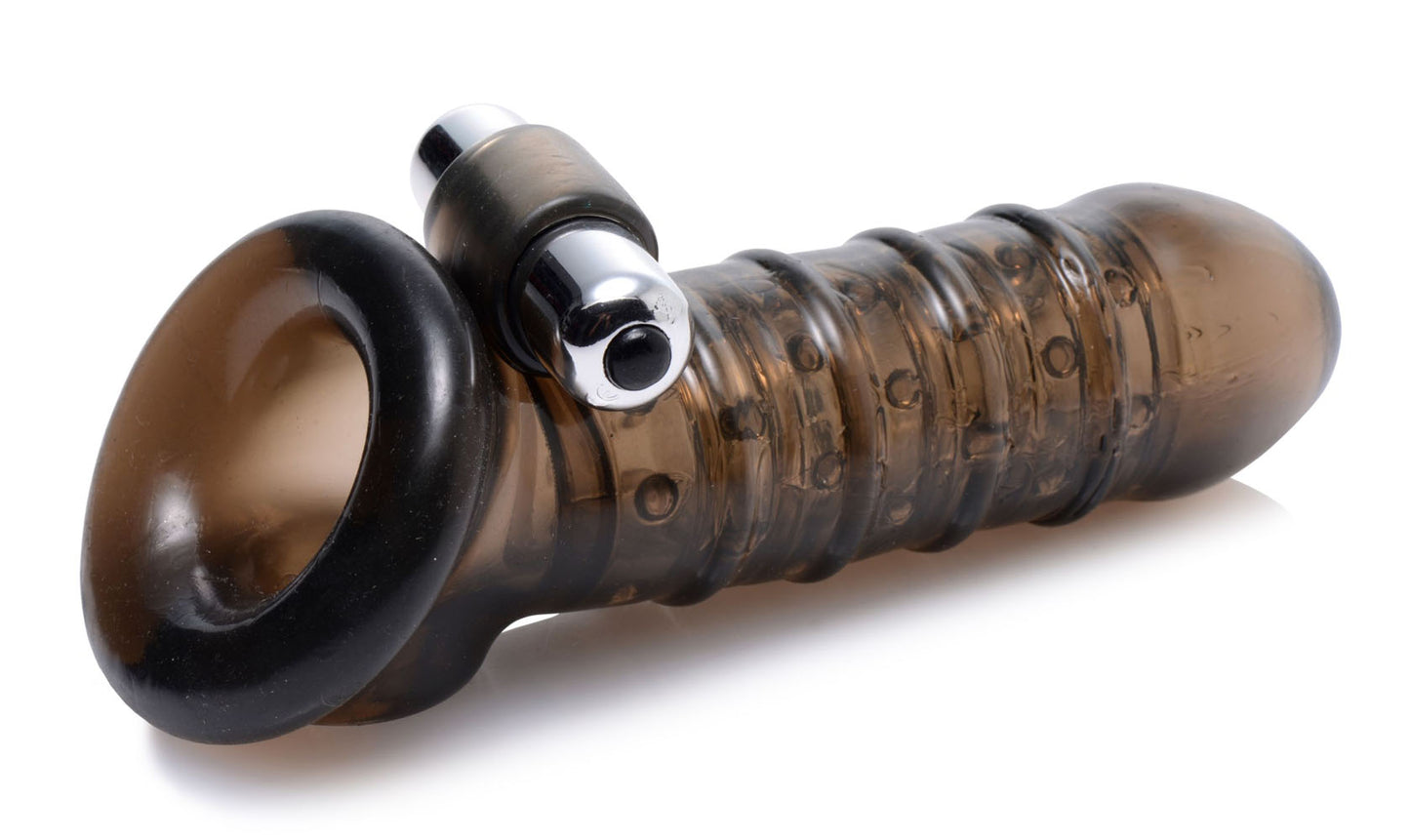 "Vibrating Girth Enhancing Sheath - Black TV-AF150"