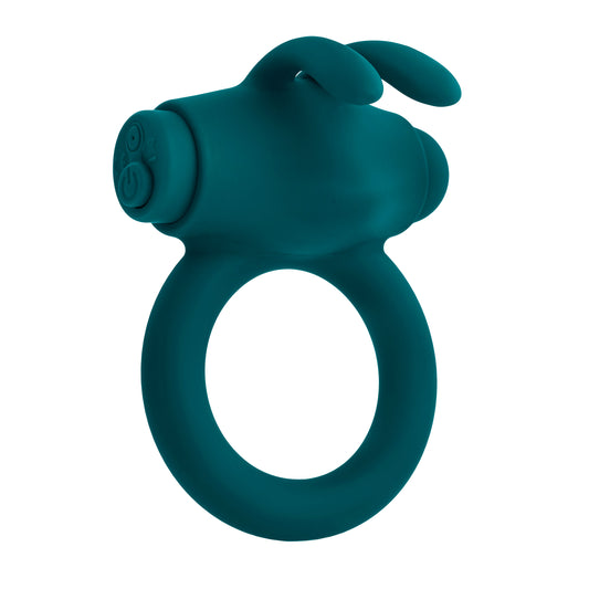 "Playboy Pleasure - Bunny Buzzer - Cock Ring - Deep Teal PB-RS-2451-2"