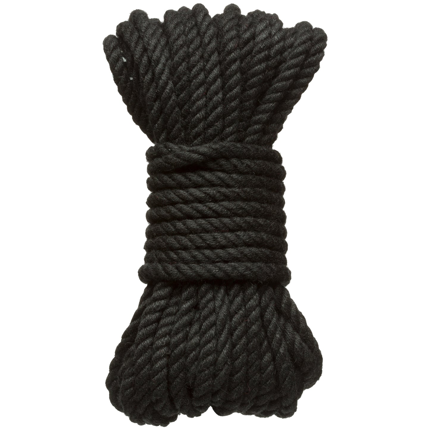 "Merci - Bind and Tie - 6mm Hemp Bondage Rope - 30 Feet - Black DJ2404-38-BX"