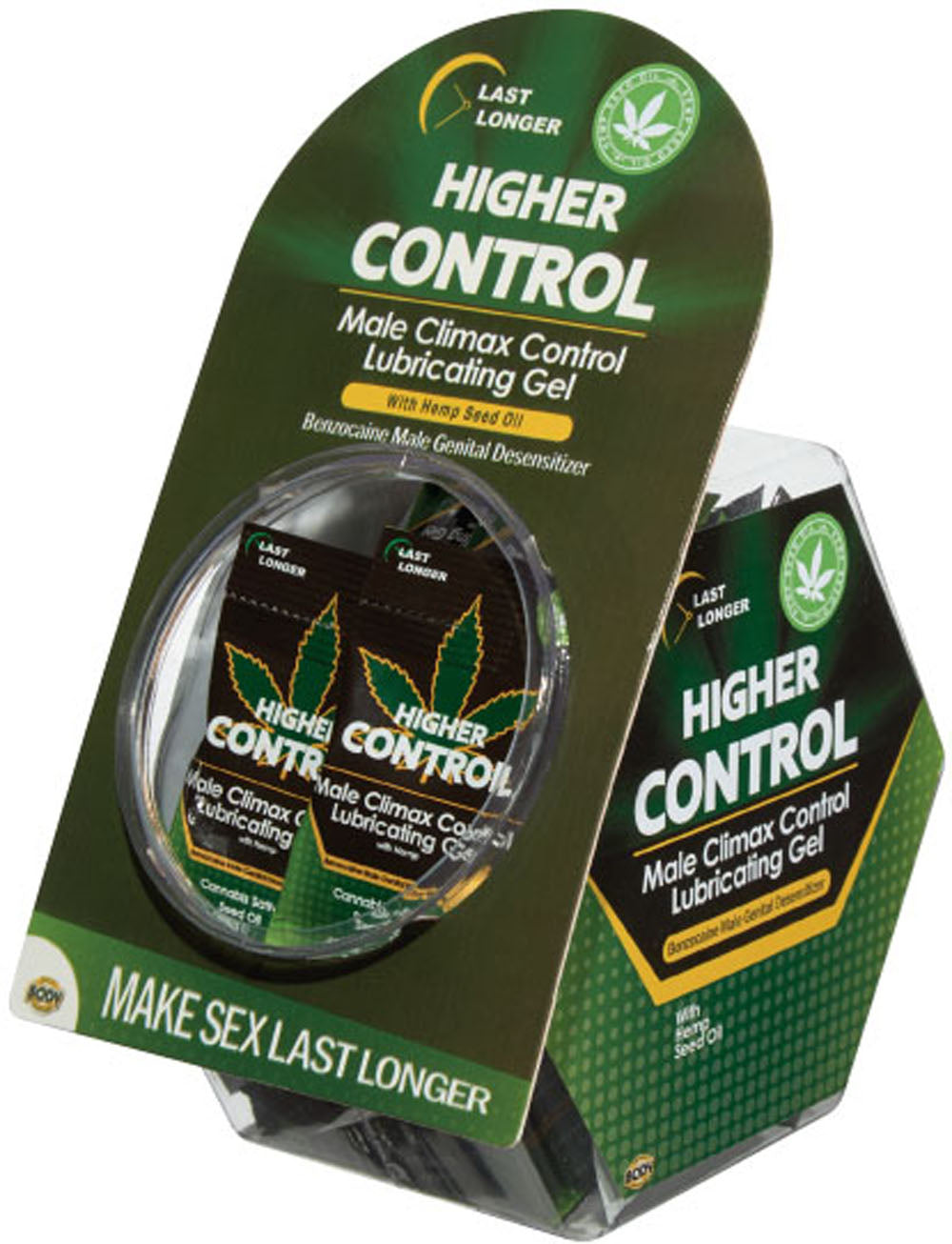 "Higher Control Male Climax Control Lubricating Gel With Hemp - 50 Pc BA-HCCSPDJ"